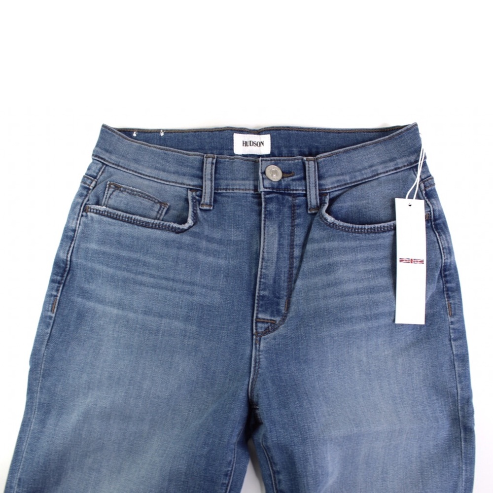 Hudson NWT Blair High-Rise Straight Crop Jeans Light Claudia Wash 28 29 - Picture 3 of 8